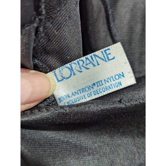 Lorraine Women's Black Solid Adjustable Straps V-Neck Slip Dress Size 36Tall - Picture 2 of 6